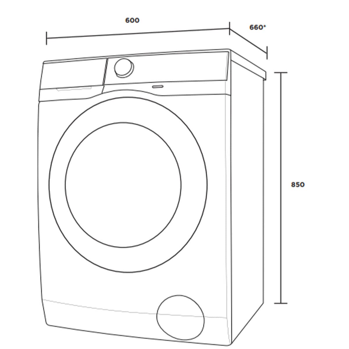 Westinghouse WWF1044M7WA 10kg Front Loader Washing Machine