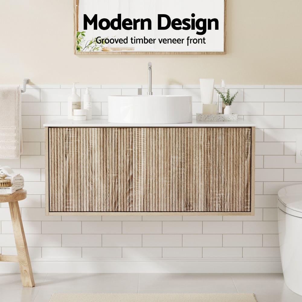 Cefito Vanity Unit 915mm with Basin Oak