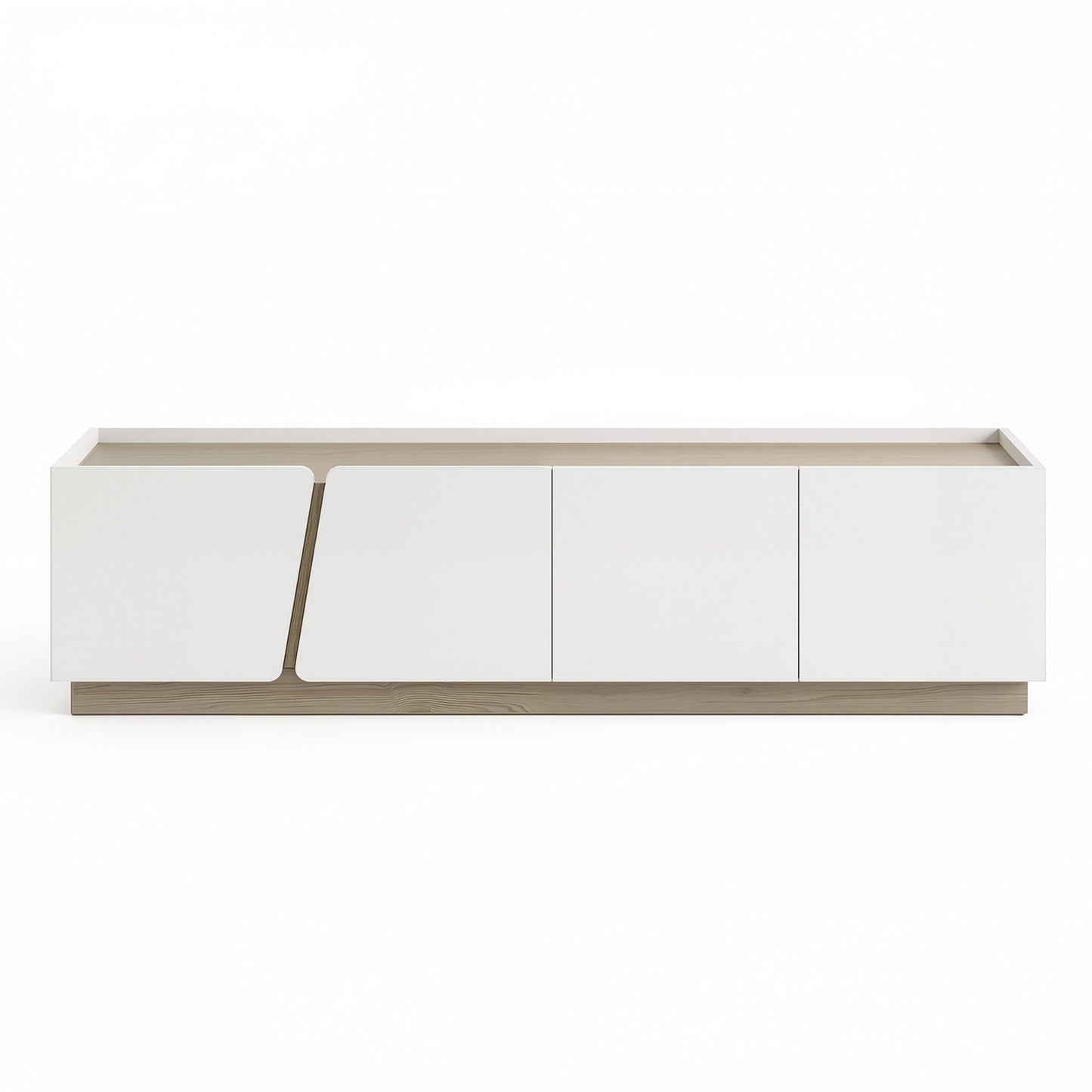 Artiss 180cm TV Unit Storage Cabinet Living Room White & Oak