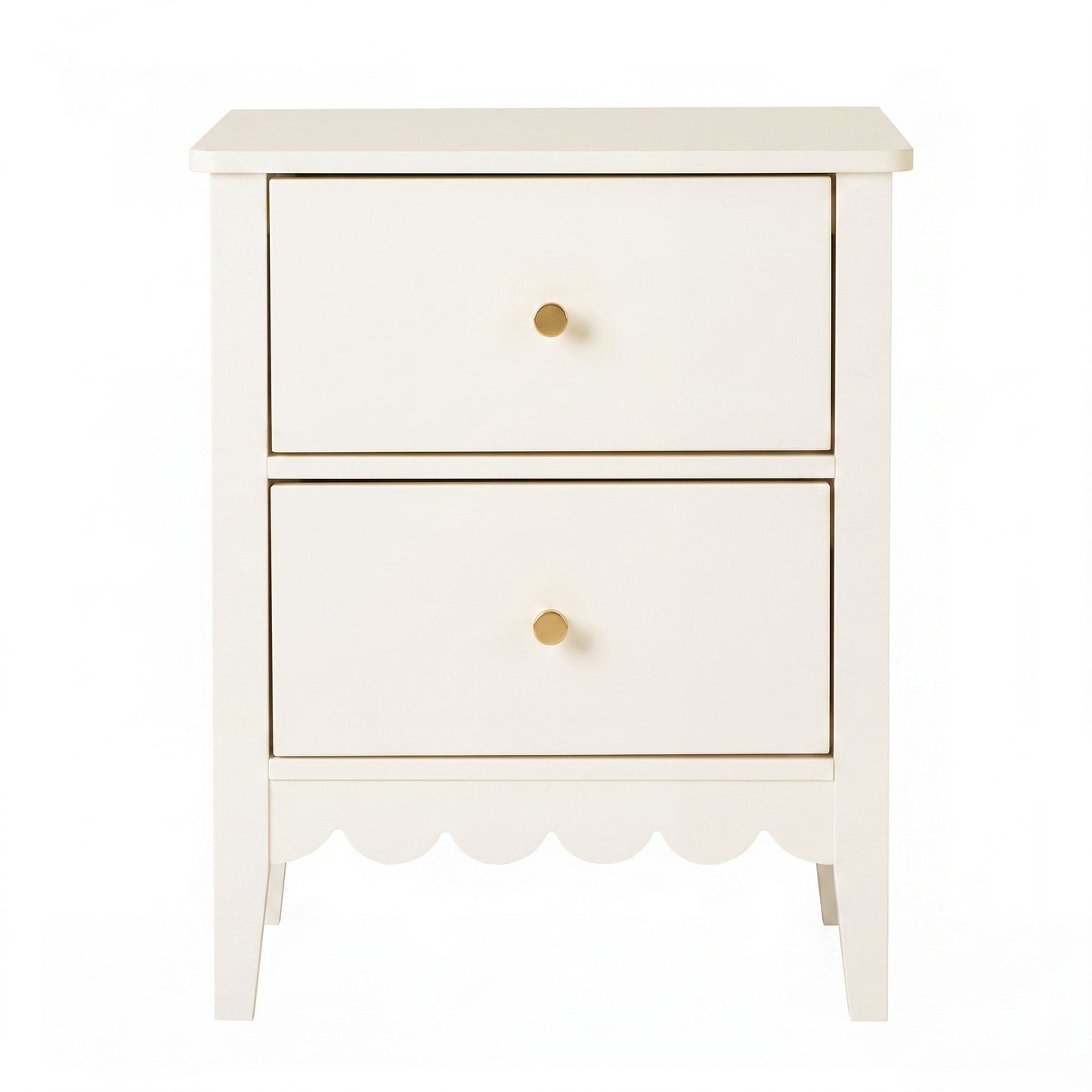 Artiss Bedside Table 2 Drawers Bedroom Storage Nightstand White