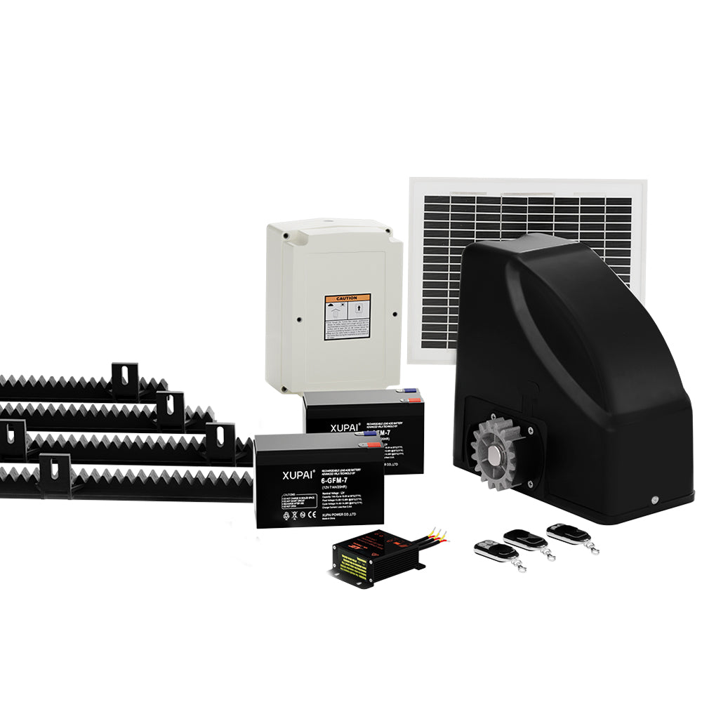 Automatic Sliding Gate Opener Kit 10W Solar 4M 600KG