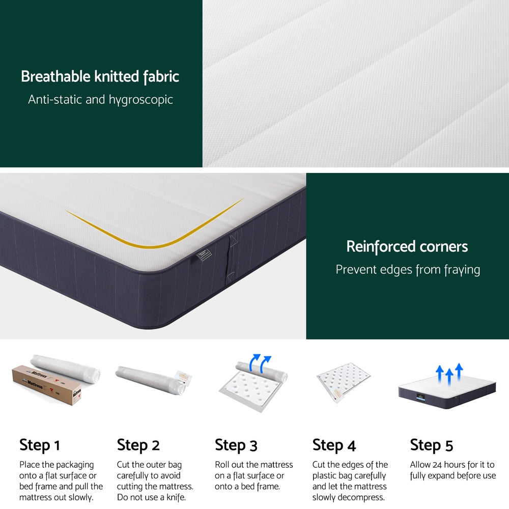 20cm Giselle Mattress Queen Bed Pocket Spring Mattresses