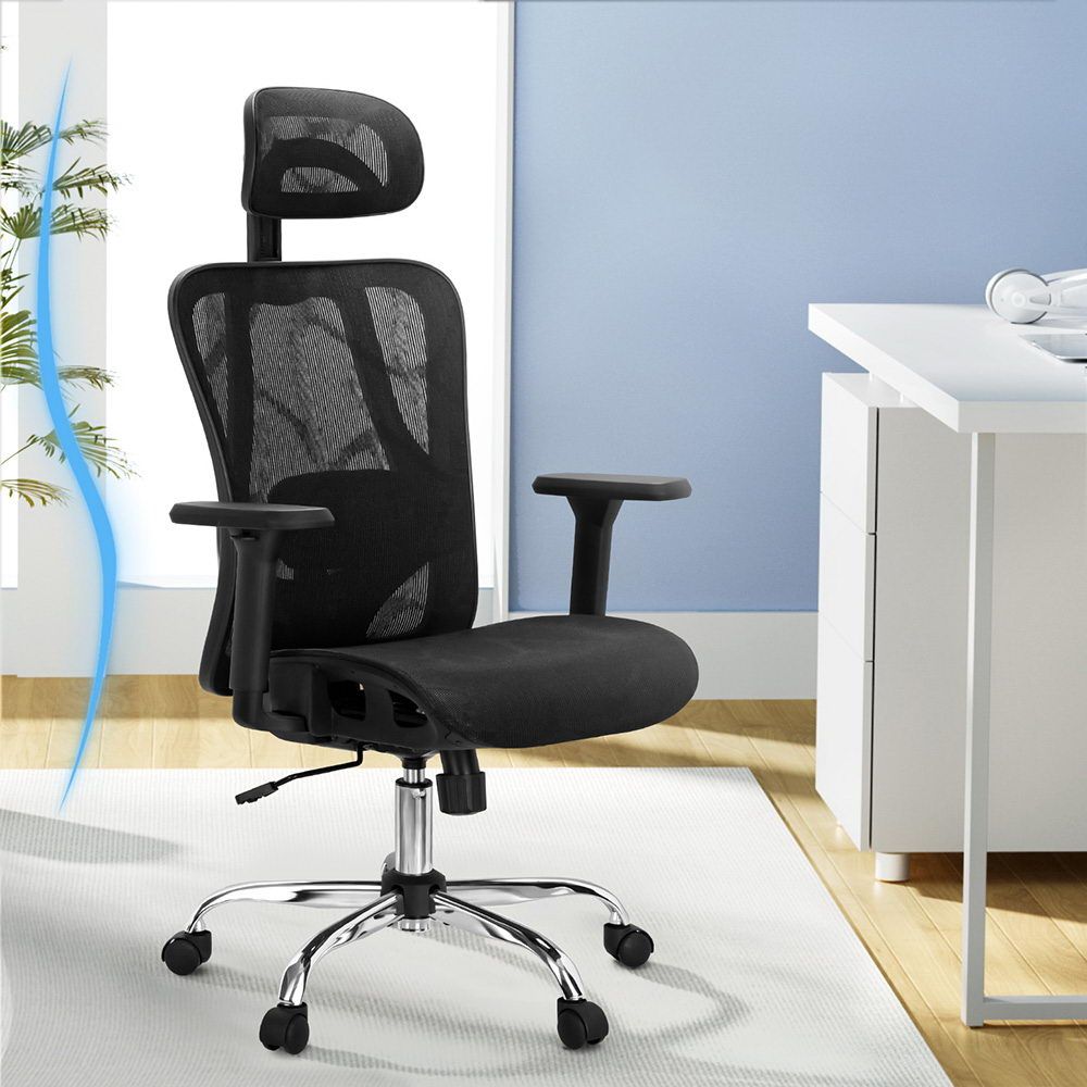 Artiss Ergonomic Office Chair Recline Black