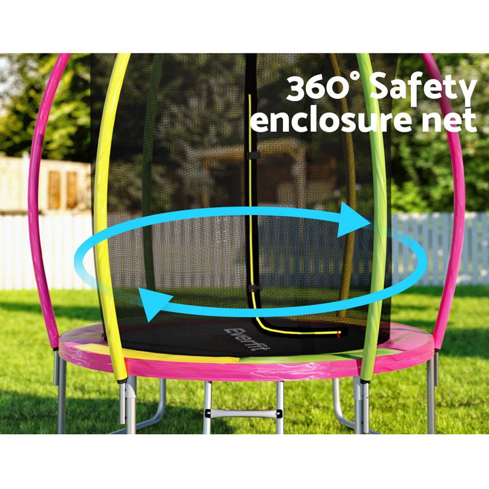 Everfit 6ft Kids Round Trampoline Rebounder