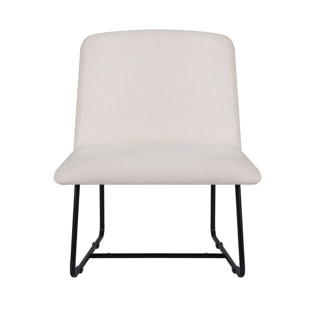 Artiss Accent Chair Armchair Cross Leg Beige