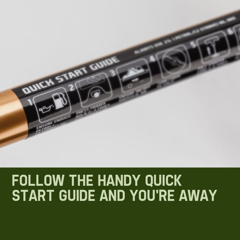 BAUMR-AG 65cc 9in1 Long Reach Garden Multi-tool, Pole Saw, Hedge & Line Trimmer, Brush Cutter, 12" Tree Trimming Pruning Chainsaw Bar, 2 Extension Shafts