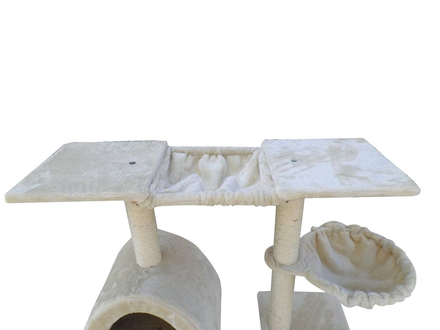 YES4PETS 100 cm Beige Cat Scratching Post Tree Scratcher House