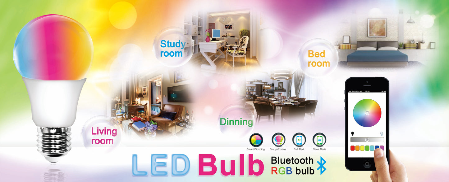 MV SMART BULB 9W E27 TWIN PACK (apple app only )