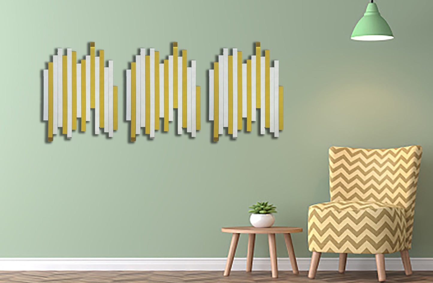 Luxe Panel Mirror - GOLD