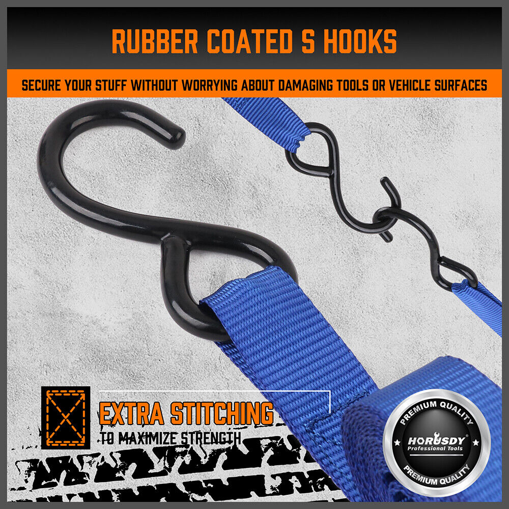 10Pcs Ratchet Tie Down Straps 997KG 4.5M Trucks Trailer Strap ?Stainless Steel