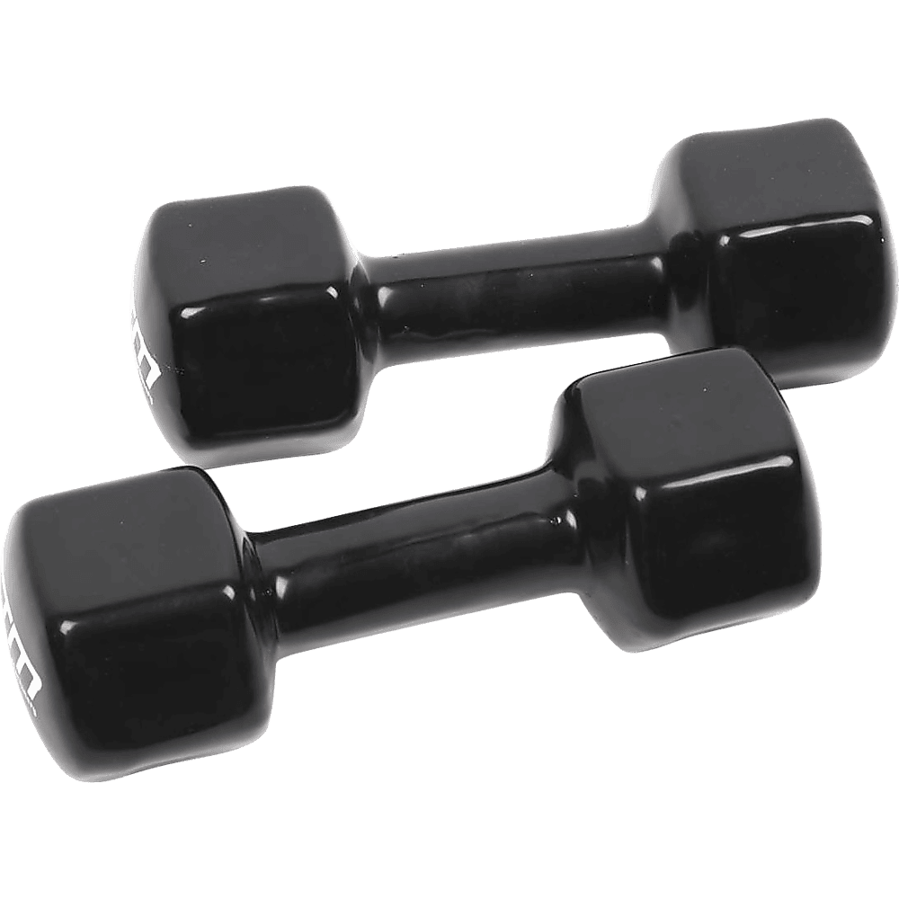 5kg Dumbbells Pair PVC Hand Weights Rubber Coated