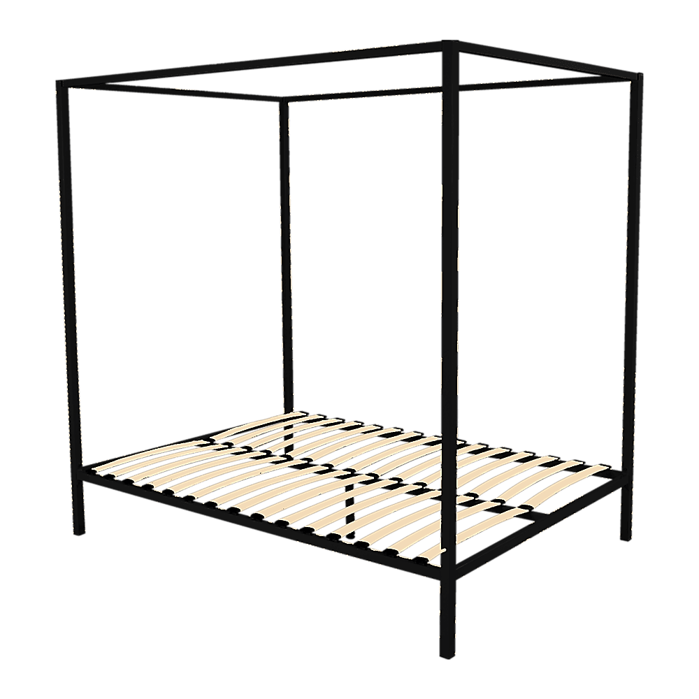 4 Four Poster Queen Bed Frame