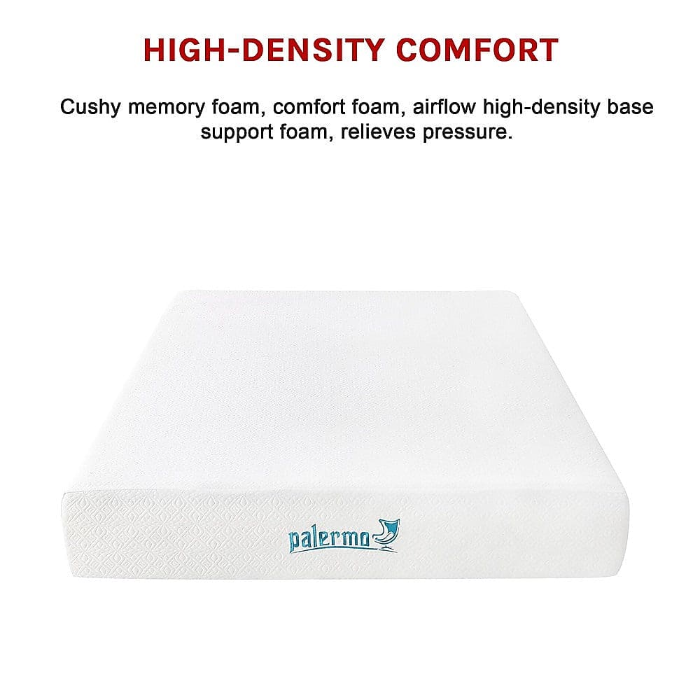 Palermo Double 25cm Gel Memory Foam Mattress - Dual-Layered - CertiPUR-US Certified
