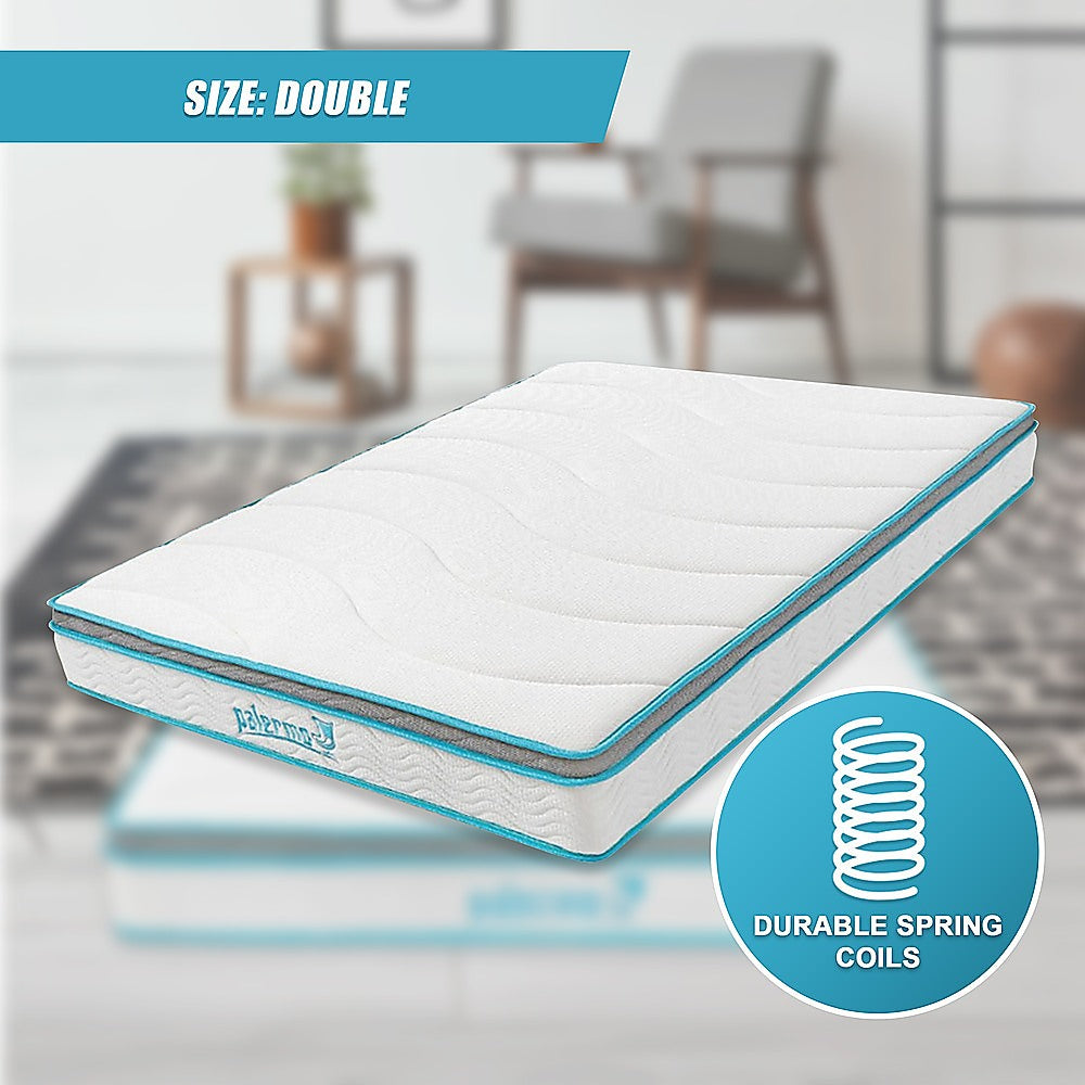 Palermo Double 20cm Memory Foam and Innerspring Hybrid Mattress