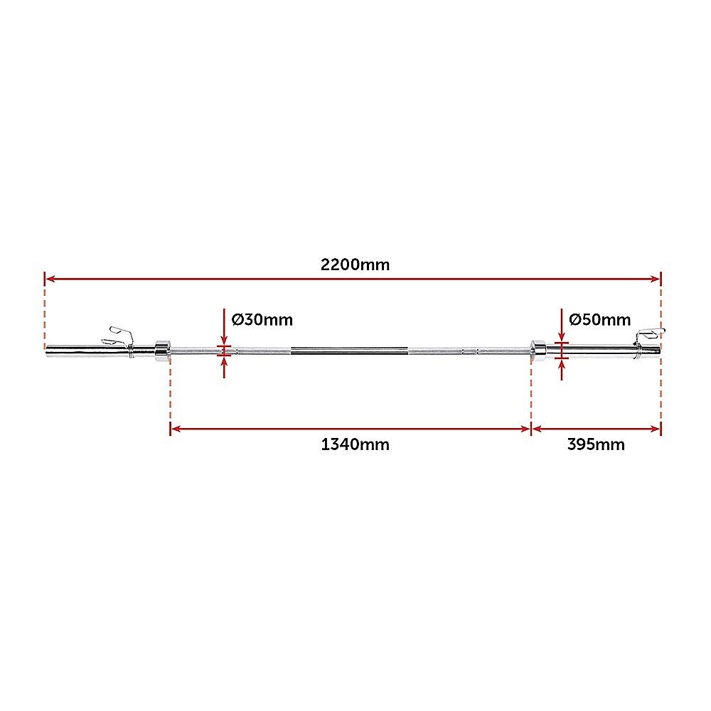 20kg Olympic Barbell 700lb Rated for Powerlifting Home Gym Training