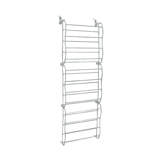 36 Pair Shoe Holder Organiser Over The Door Hanging Shelf Rack Storage Hook