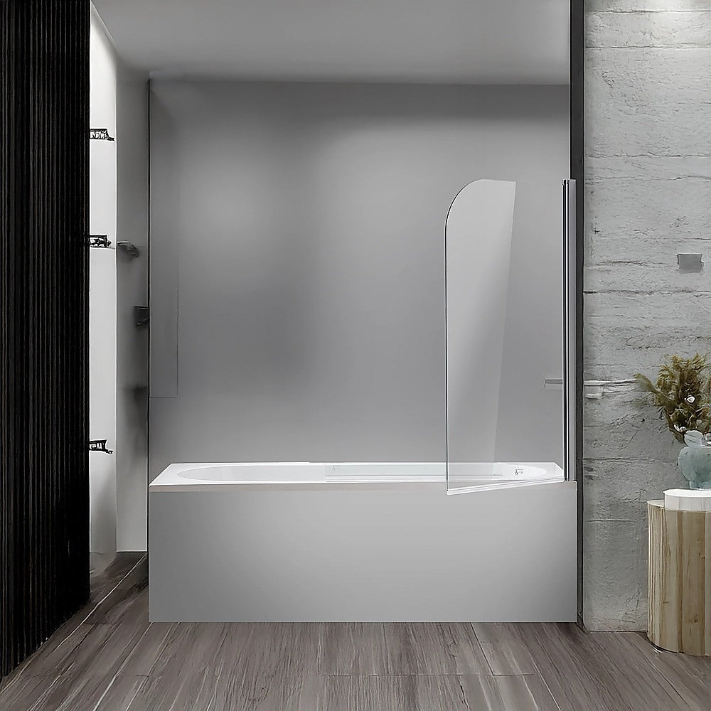 180 Degree Pivot Door 6mm Safety Glass Bath Shower Screen 800x1400mm By Della Francesca