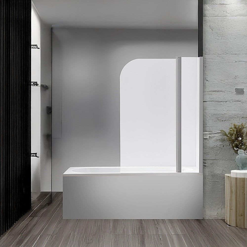 180 Degree Pivot Door 6mm Safety Glass Bath Shower Screen 1000x1400mm By Della Francesca