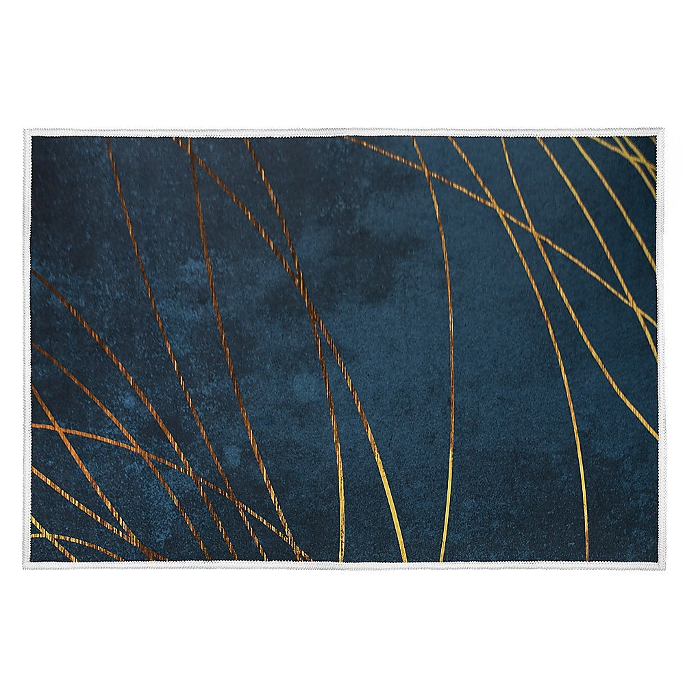 200x300cm Large Floor Teal Blue Rug – Modern Area Carpet for Bedroom, Living Room, Lounge or Home Décor Mat