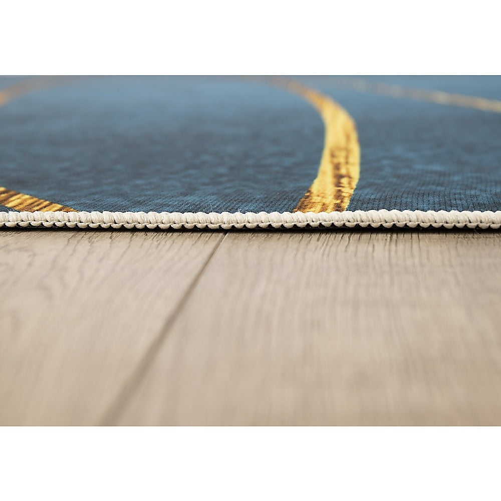 200x300cm Large Floor Teal Blue Rug – Modern Area Carpet for Bedroom, Living Room, Lounge or Home Décor Mat