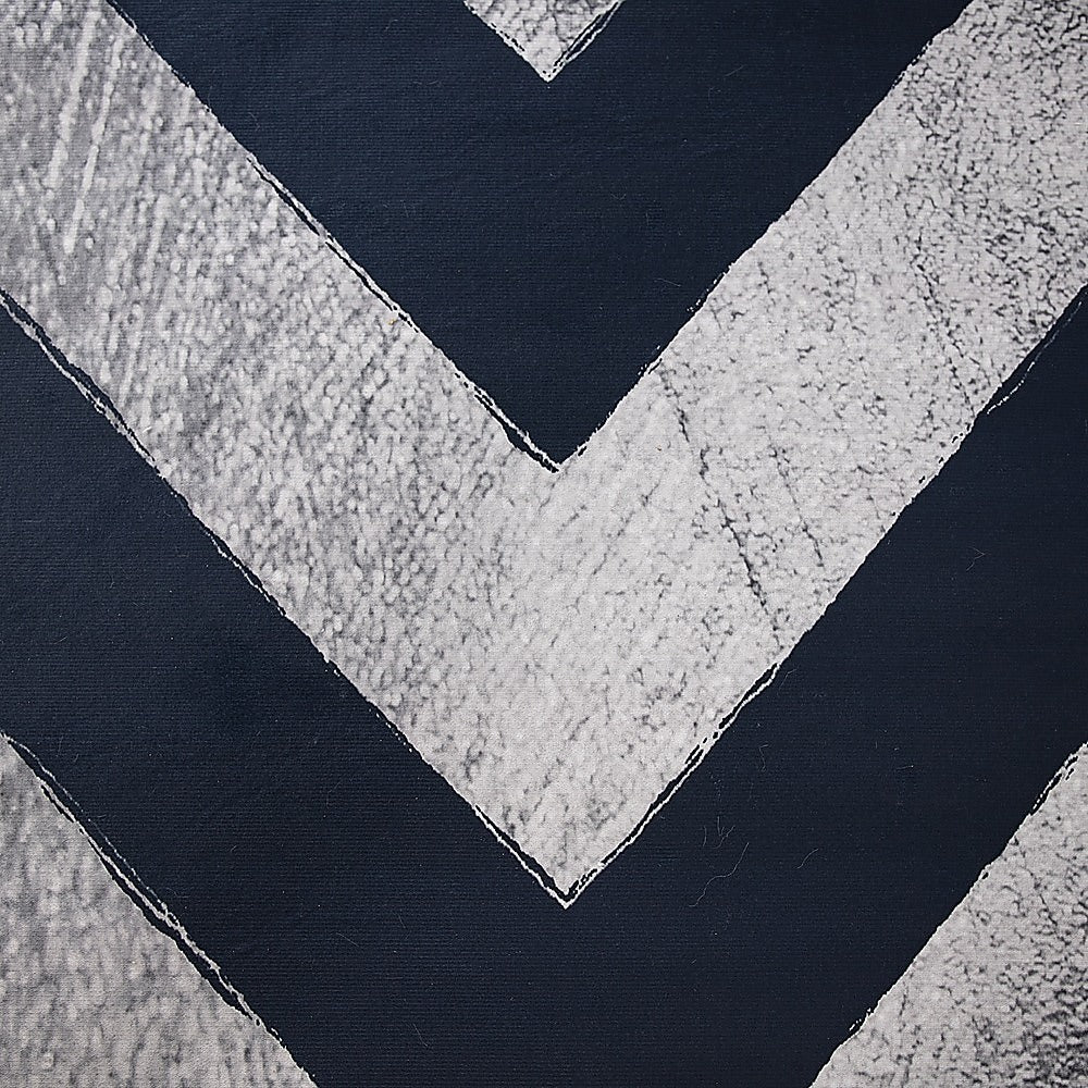 200x300cm Large Floor Blue Chevron Stripes Rug – Modern Area Carpet for Bedroom, Living Room, Lounge or Home Décor Mat