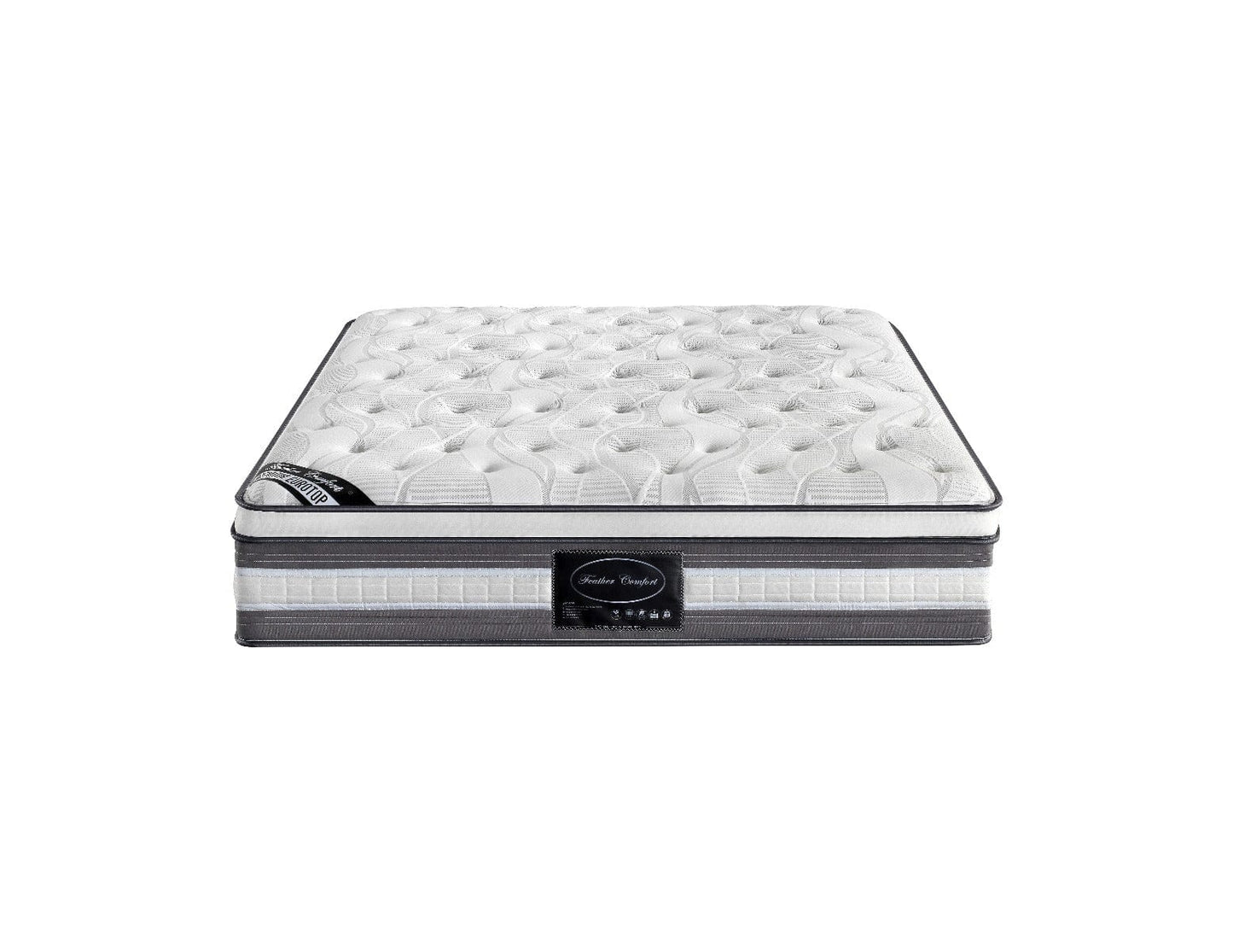 Mattress Euro Top King Size Pocket Spring Coil with Knitted Fabric Medium Firm 34cm Thick