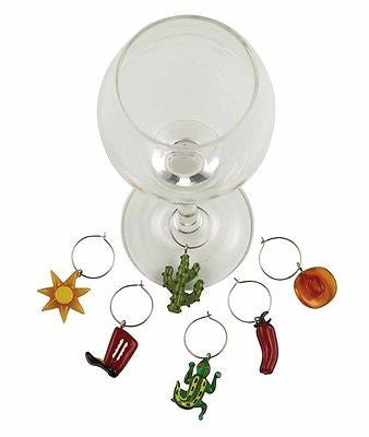 Davis & Waddell Summer Fiesta Wine Charms Numeric S/6 - LifeStylz