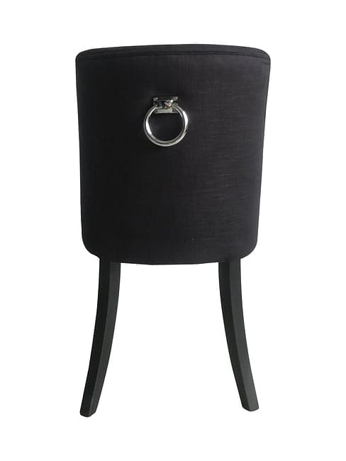 Cordelia Dining Chair Black Chrome Ring