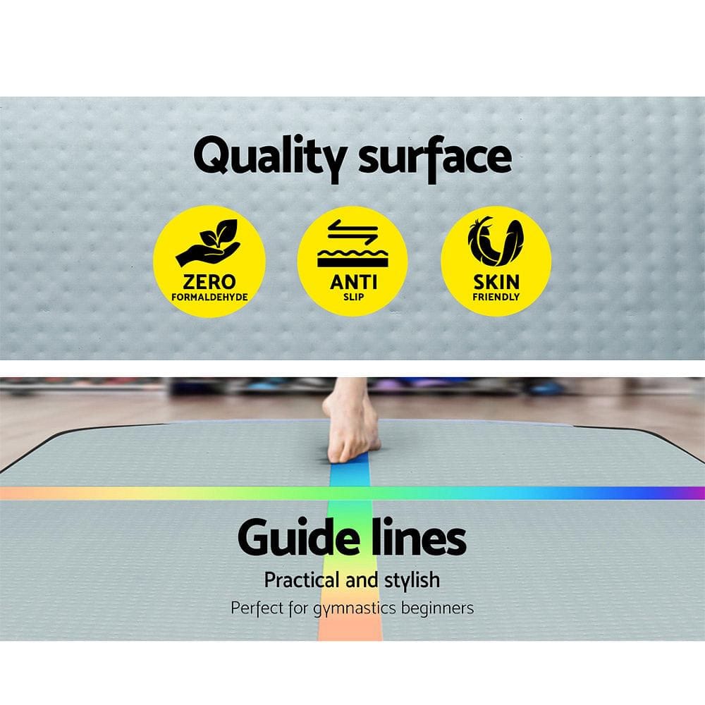 Everfit 3M Air Track Gymnastics Tumbling Exercise Mat Inflatable Mats + Pump