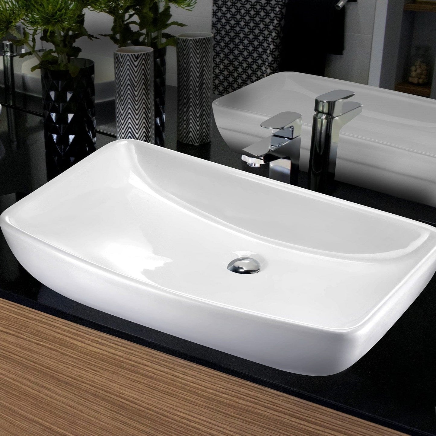 Cefito Bathroom Basin Ceramic Vanity Sink Hand Wash Bowl 60x38cm