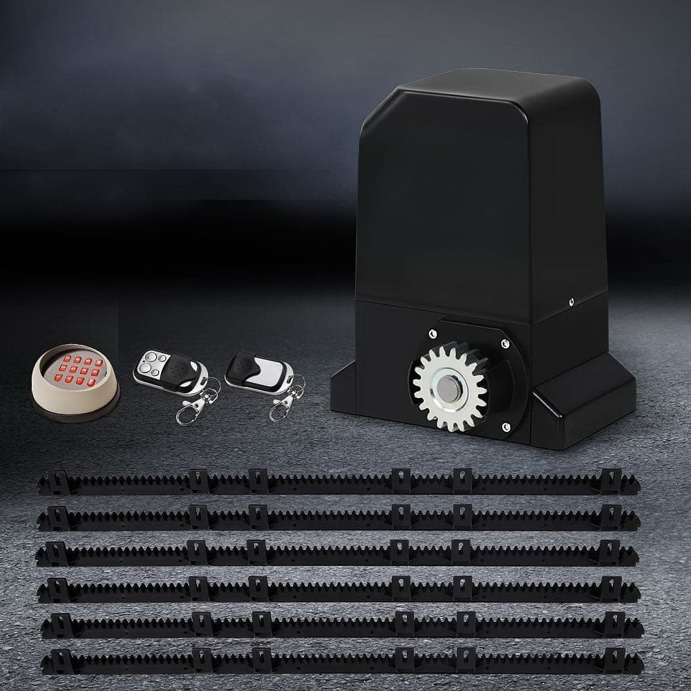 Lockmaster Automatic Sliding Gate Opener Kit Keypad 6M 1000KG