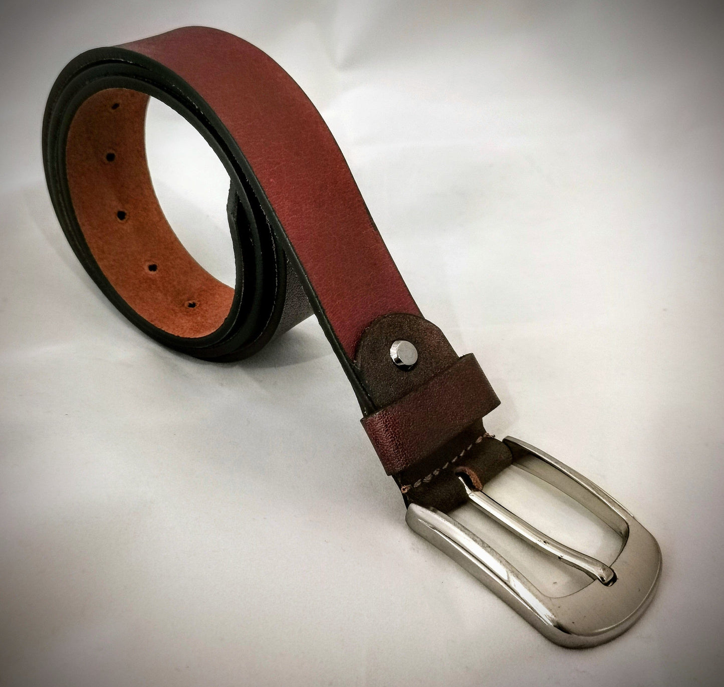 Noah - Men's Tan Colour Casual Belt - Oval Buckle
