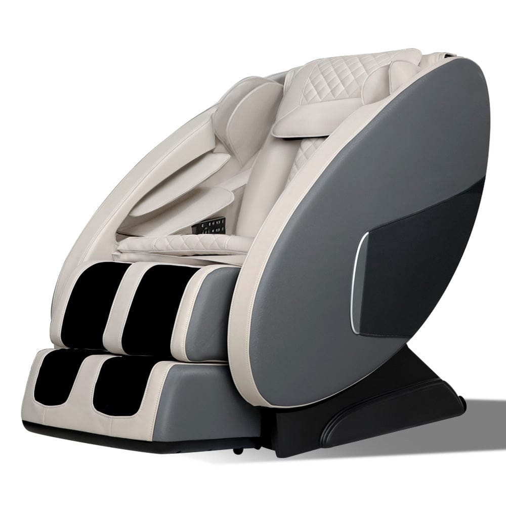 Livemor Massage Chair Electric Recliner Massager Grey Ellmue