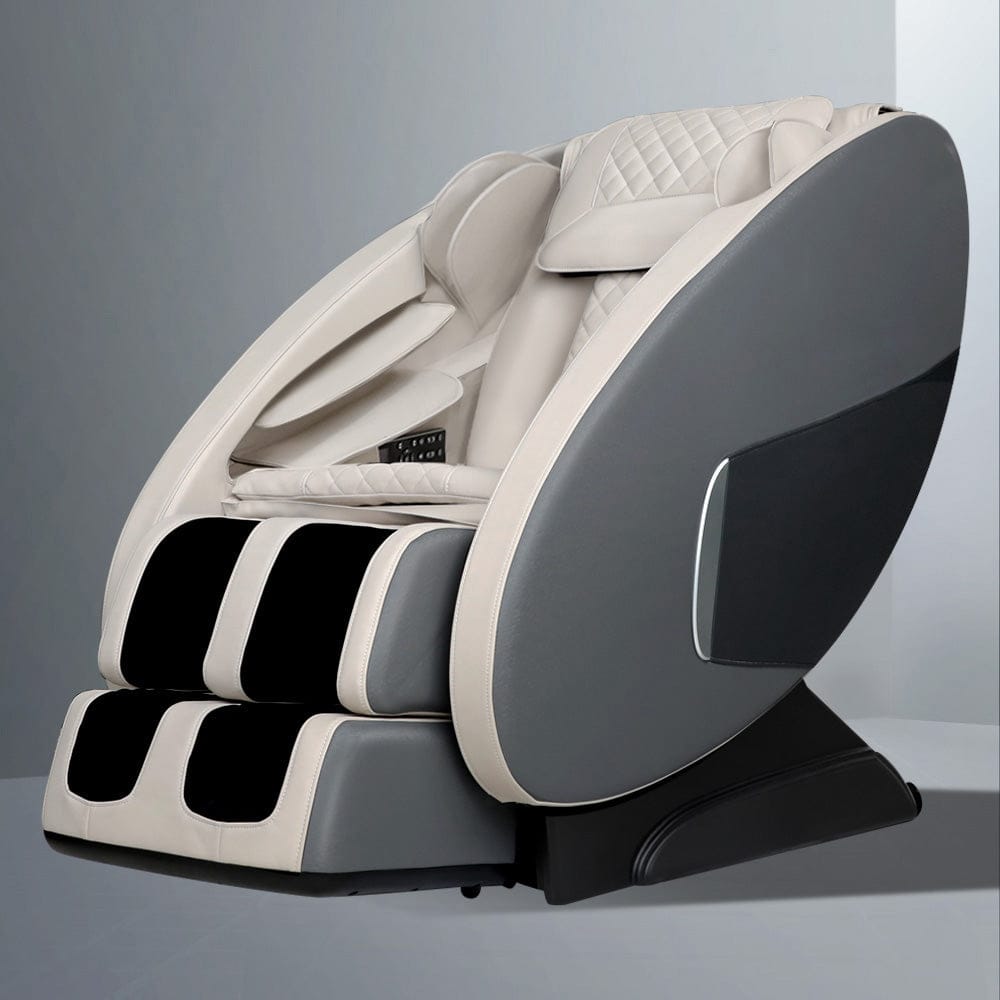 Livemor Massage Chair Electric Recliner Massager Grey Ellmue