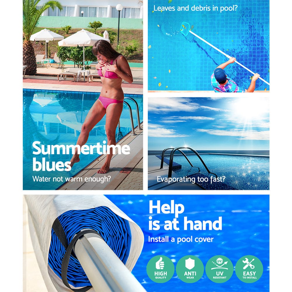 Aquabuddy Pool Cover Roller 4m Adjustable Swimming Pool Solar Blanket Reel