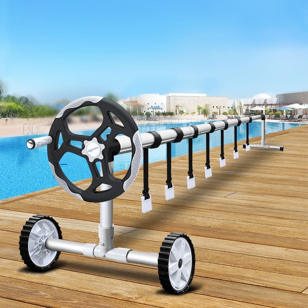 Aquabuddy Pool Cover Roller 4m Adjustable Swimming Pool Solar Blanket Reel
