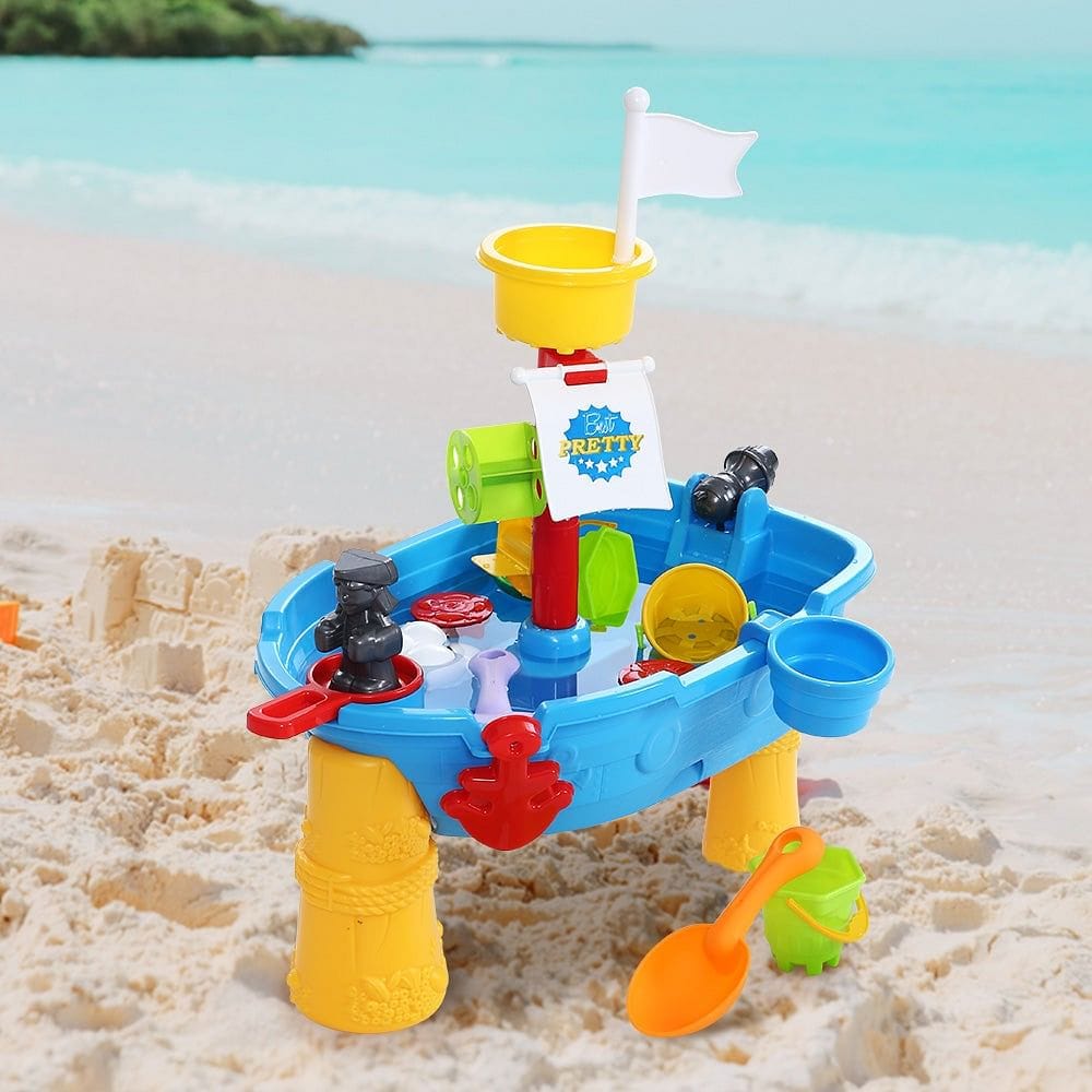 Keezi Kids Sandpit Pretend Play Set Outdoor Toys Water Table Activity Play Set