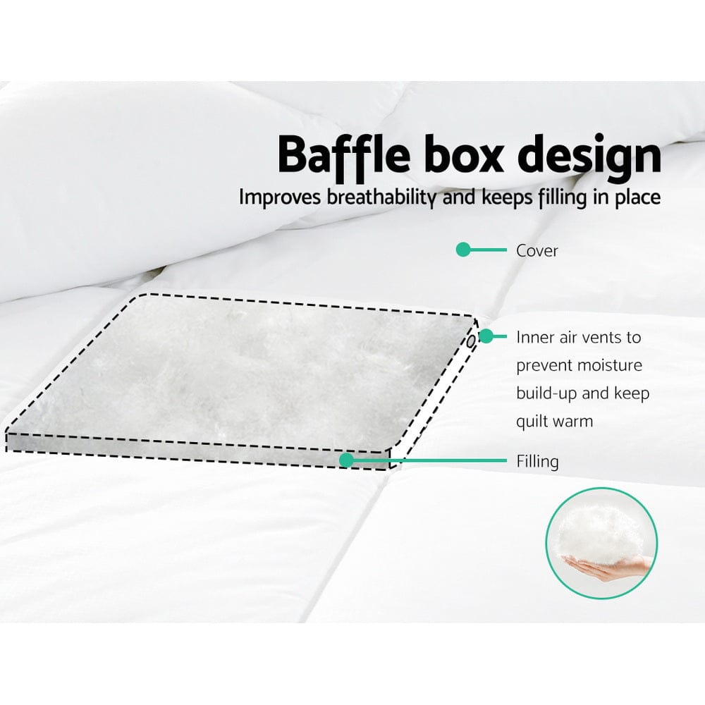 Giselle Bedding 800GSM Goose Down Feather Quilt King