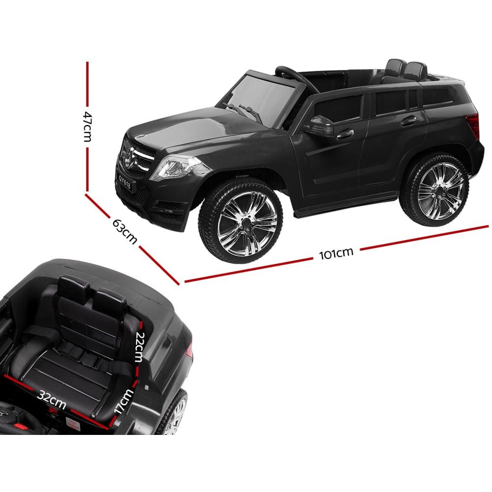 Rigo Kids Electric Ride On Car SUV Mercedes-Benz-Inspired ML450 Remote 12V Black