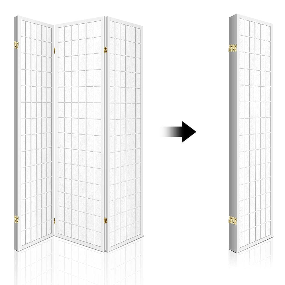 Artiss 4 Panel Room Divider Screen 174x179cm White