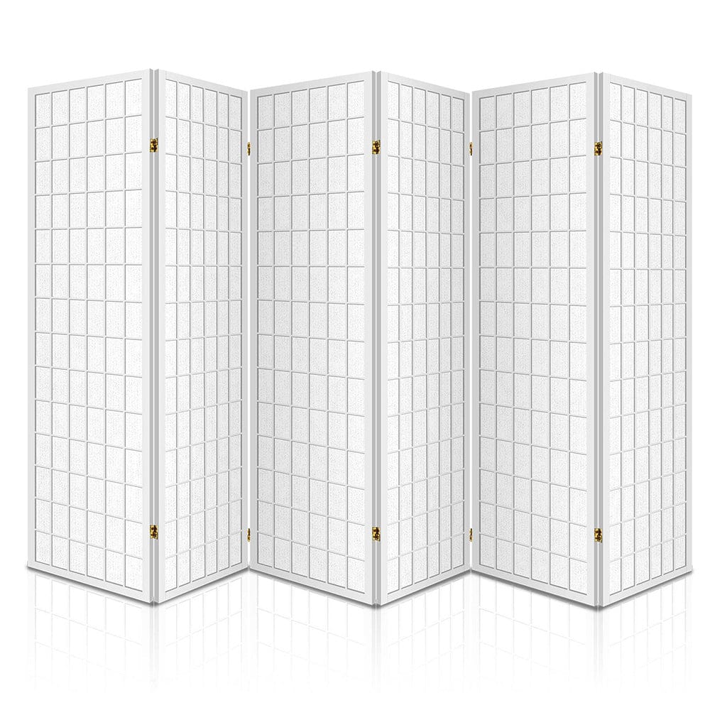 Artiss 6 Panel Room Divider Screen 261x179cm White