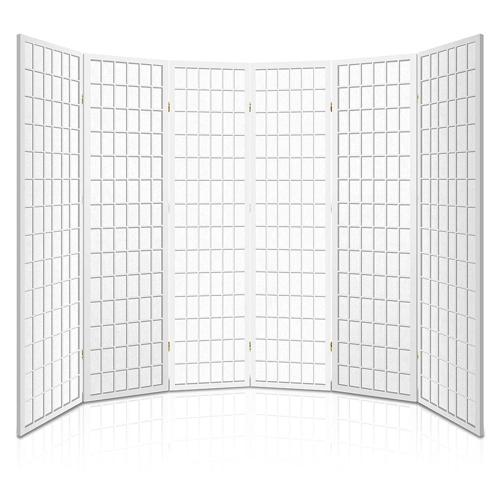 Artiss 6 Panel Room Divider Screen 261x179cm White