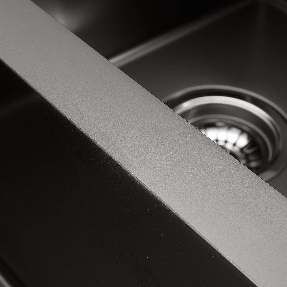 Cefito Kitchen Sink 45X30CM Stainless Steel Basin Single Bowl Black