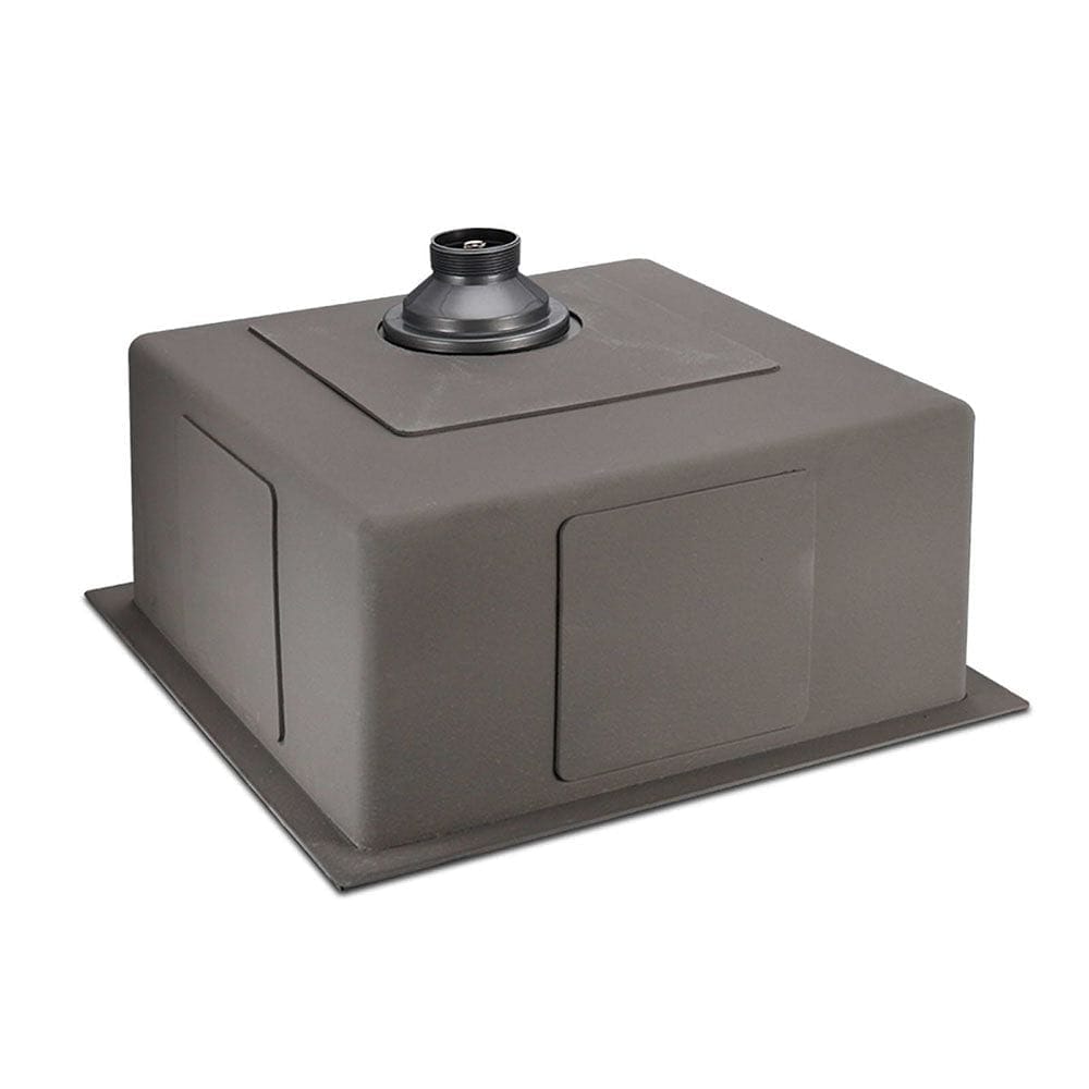 Cefito Kitchen Sink 44X44CM Stainless Steel Basin Single Bowl Black