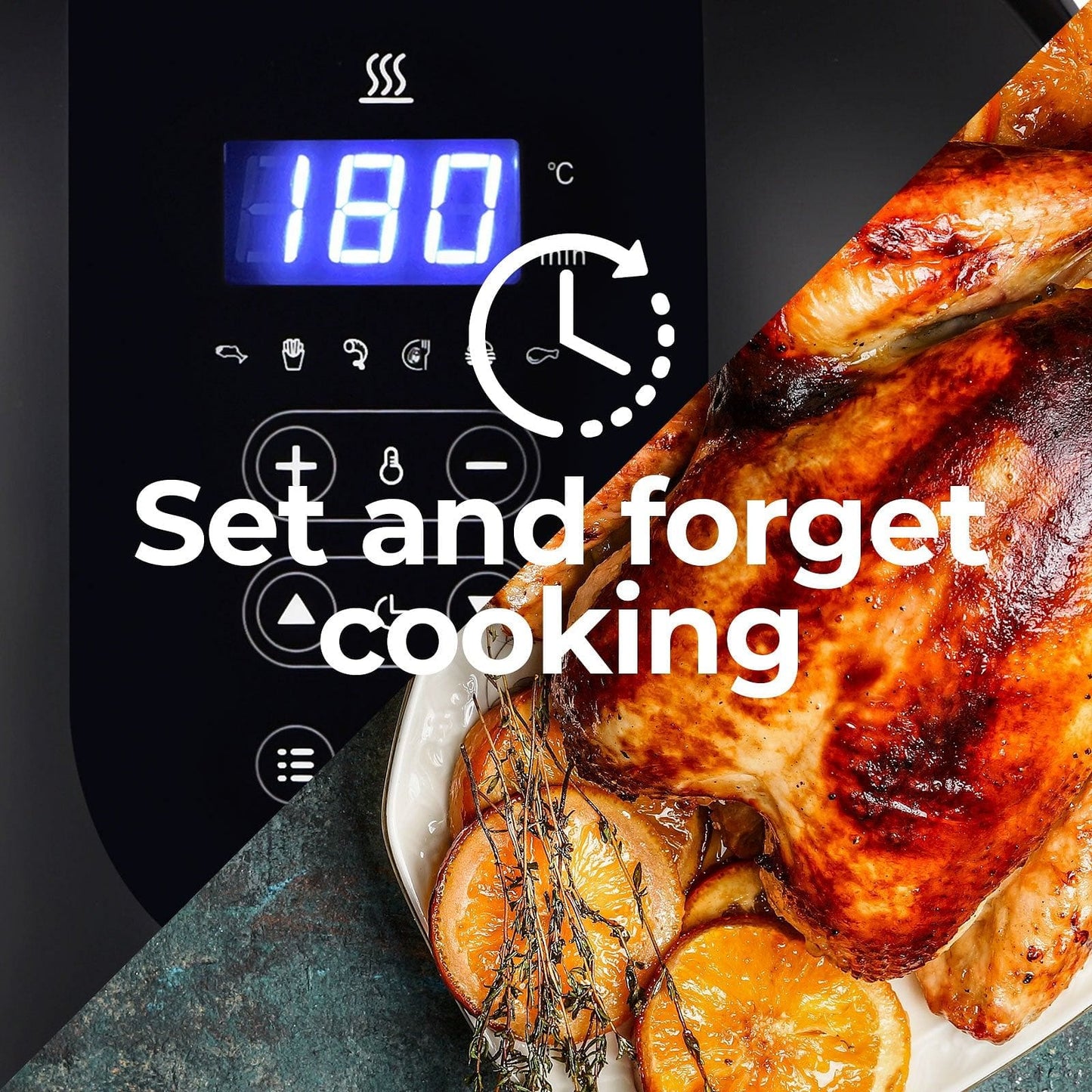 Kitchen Couture 3.5 Litre Digital Display Black Air Fryer Oil Free Cooking Black