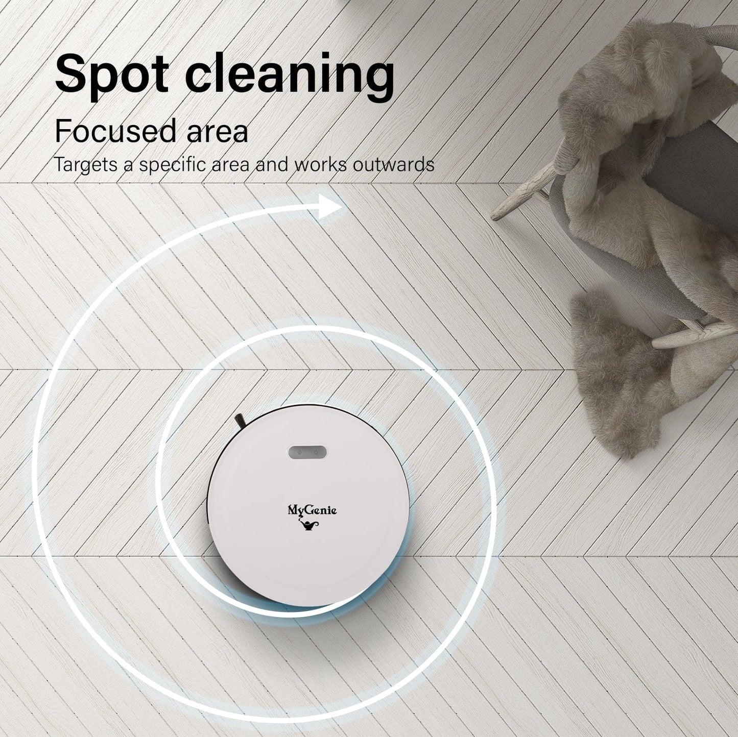 MyGenie Smart Robotic Vacuum Cleaner App Controlled Carpet Floors Auto Robot