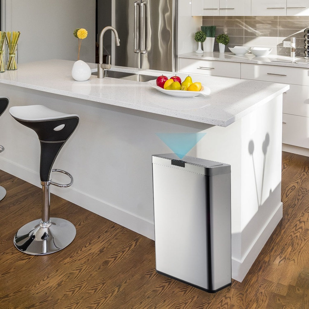 MIRAKLASS Sensor Bin 70L Wide Silver Square