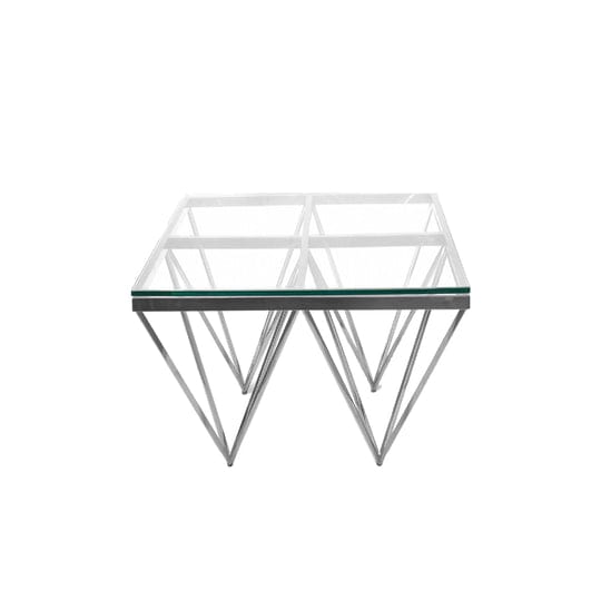 Pinnacle Silver Side Table