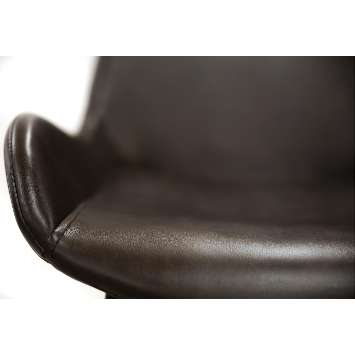 Brando Set of 8 PU Leather Upholstered Bar Chair Metal Leg Stool - Brown