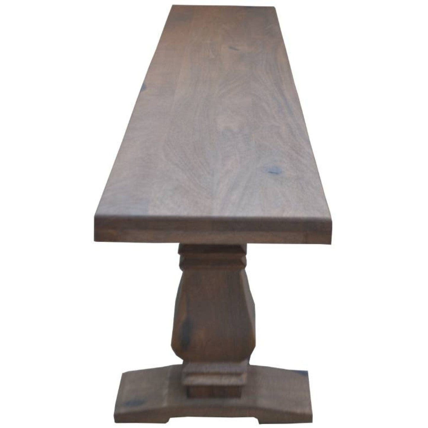 Florence 2pc Timber Dining Table Seat Bench 230cm French Provincial Pedestal
